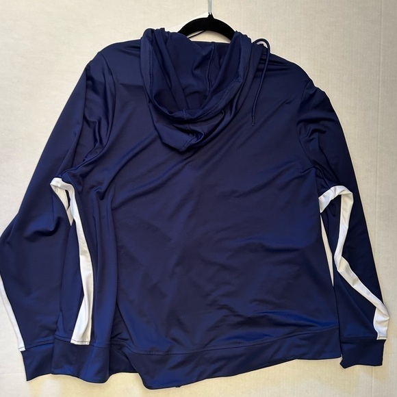 ZELOS curvy core full zippered track jacket with hood Sz-2X NWT. I11 - Picture 8 of 9